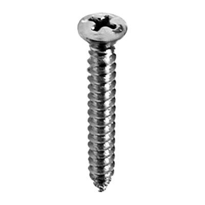 #10 Phillips Oval Head Tapping Screws (Chrome Finish) | Upholstery ...